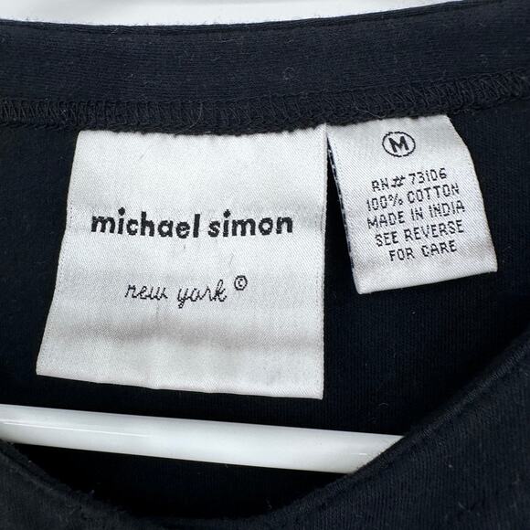 Michael Simon Cardigan Sweater MEDIUM Embroidered Beaded Palm Tree Flamingo - Picture 2 of 10